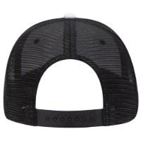 OTTO CAP 6 Panel Low Profile Mesh Back Trucker Hat, Black Additional Angle