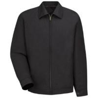 Red Kap Slash Pocket Jacket, Black, XL
