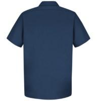 Red Kap Short Sleeve Cotton Work Shirt, Navy, 3XLT Additional view