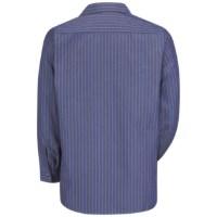 RedKap Long Sleeve Industrial Stripe Work Shirt,Grey/Blue Stripe, XL Regular Additional view