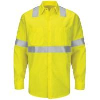 Red Kap Hi-Visibility Yellow Class 2 Long Sleeve Work Shirt