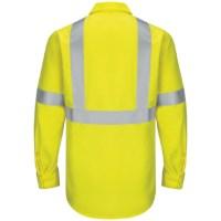 Red Kap Hi-Visibility Yellow Class 2 Long Sleeve Work Shirt Additional view