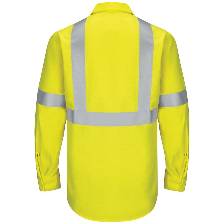 Red Kap Hi-Visibility Yellow Class 2 Long Sleeve Work Shirt Additional view