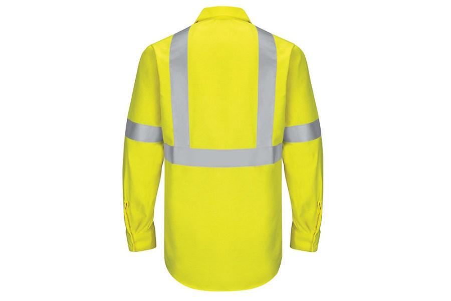 Red Kap Hi-Visibility Yellow Class 2 Long Sleeve Work Shirt Additional Angle