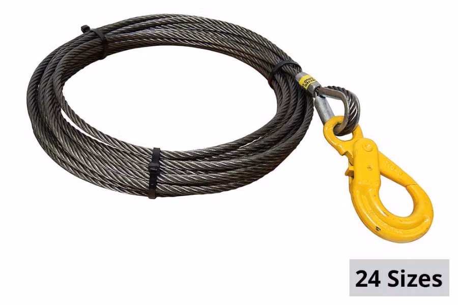 All-Grip 7/16" x 200' Fiber Core Winch Line with Self-Locking Eye Hook Additional view