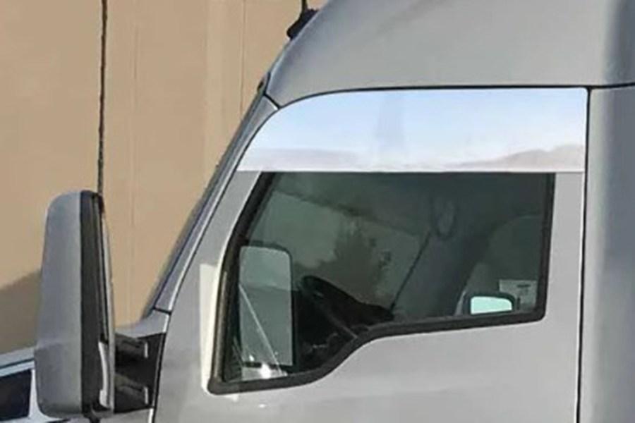 United Pacific 8" Stainless Steel Door Chops For Kenworth T680 and T880 Additional Angle