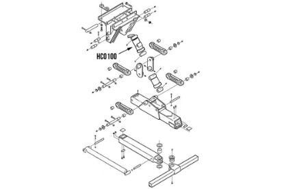 Picture of Miller Wheel Lift Lift Cylinder 5" Bore x 93/4" Stroke Challenger 4800 Series