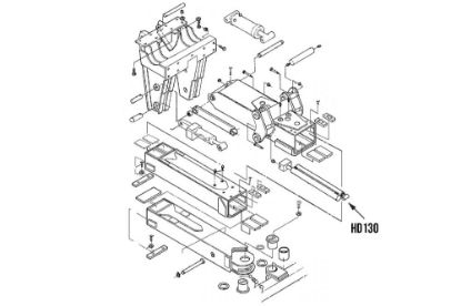 Picture of Miller Wheel Lift Extend Cylinder Century 712 and 716