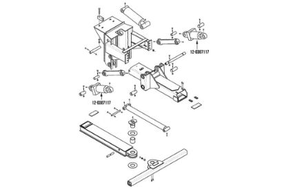 Picture of Miller Wheel Lift Tilt Cylinder Formula IIT and Formula III Wheel Lifts Century