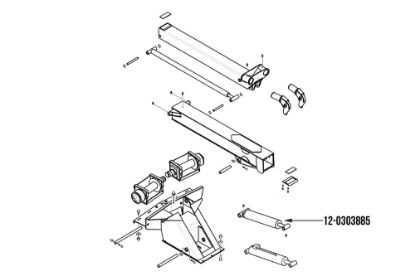 Picture of Miller Boom Lift Cylinder 5" Bore Century 614 Series