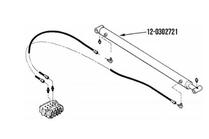 Picture of Miller Boom Extend Cylinder Century 712 and 716