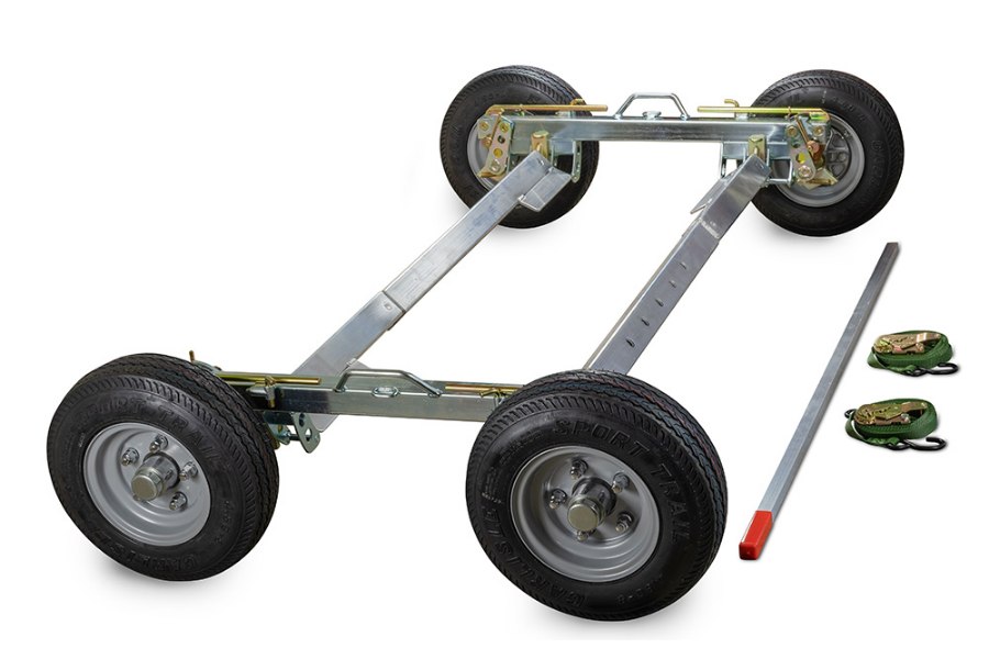 Picture of Collins Hi-Speed Dolly REPO Dolly Set Zinc Plated w/ Aluminum Axles and Steel 5 Lug Wheels 4.80 x 8