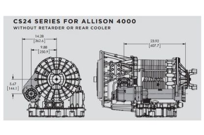 Picture of Muncie PTO Shaft Extension CS24 Series Allison 4000 Transmissions
