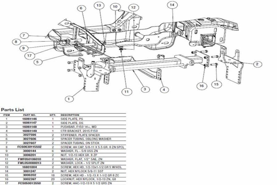 Picture of SnowDogg MD/MDII and VMD/VMDII Series Mount Ford F150 '15-Up