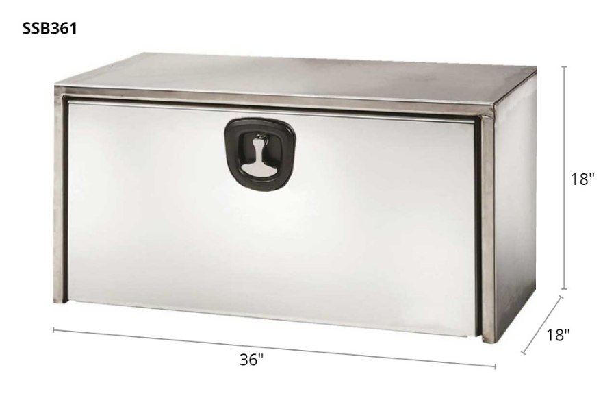 Picture of Buyers Single Latch Stainless Steel Toolbox