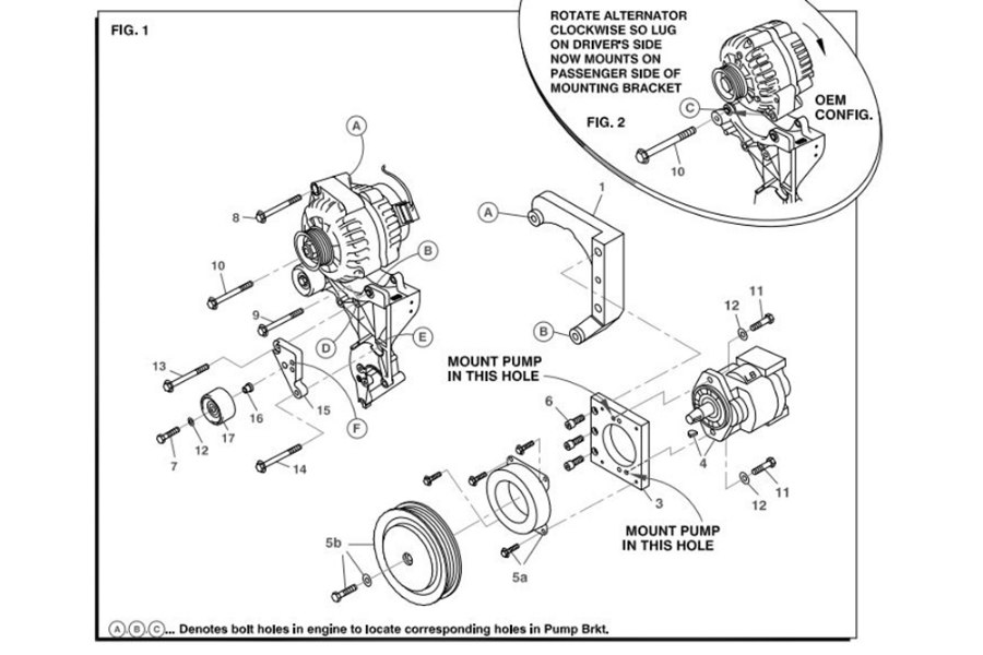 Picture of DewEze Clutch Pump Mount Kit 1999-2014 Chevy 6.0 Liter Gas Less Pump