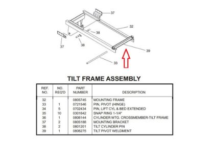 Picture of Century 15 Series Tilt Pivot Pin 38" x 1.5"