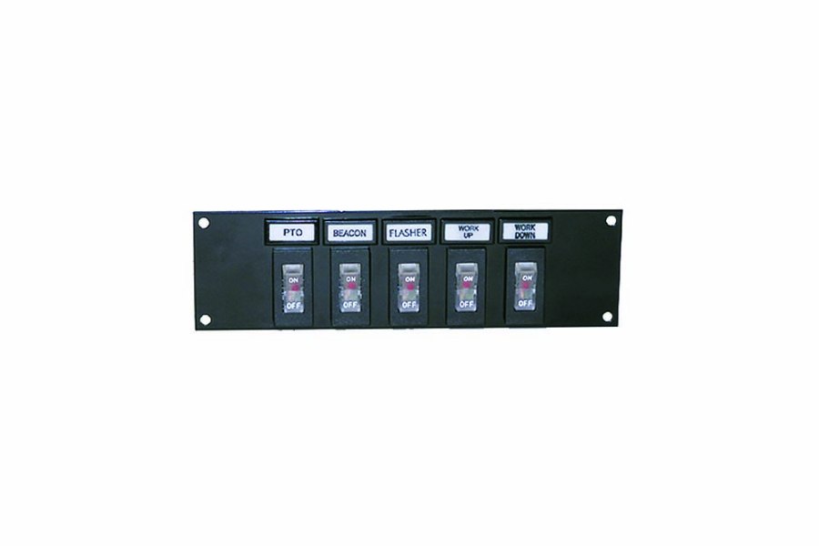 Picture of TJR Equipment and Controls 5 Switch Panel '99 - Current Ford F250 - F650