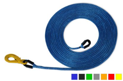 Picture of Amsteel-Blue Light Duty Synthetic Rope Extensions with Self-Locking Hook and
Thimble | 5/16"-1/2"