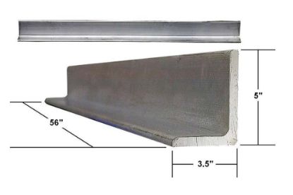 Picture of B/A Products Aluminum Angle 3.5" x 5" x 56"