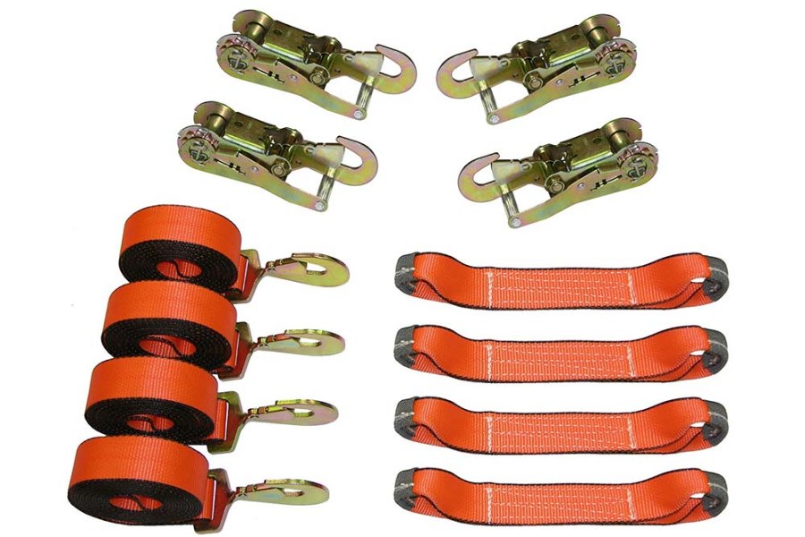 Picture of B/A Products 8-Point Tie Down Kits with Twisted Snap Hooks and Wide Handled Ratchets
