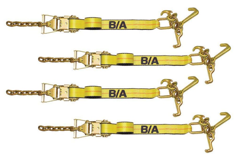 Picture of B/A Products 4-Point Tie Down Kits with Cluster and Wide Handled Ratchets with Chains