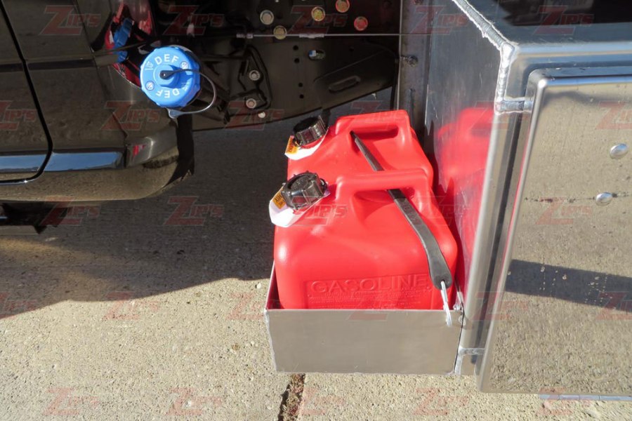 Picture of Zip's Gas Can Mount Bracket w/ 2 Gas Cans