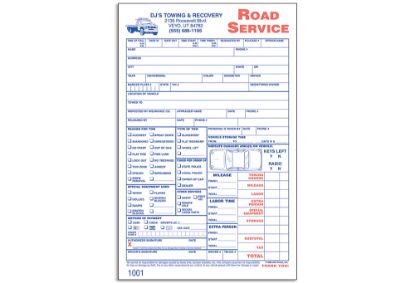 Picture of Custom Road Service Form Books