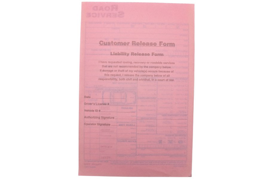 Picture of Custom Road Service Form Books