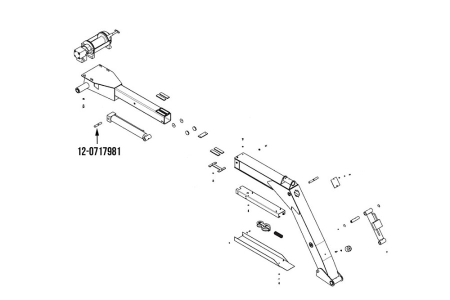 Picture of Miller Boom Lift Cylinder Pin Century Modular Midnight Express