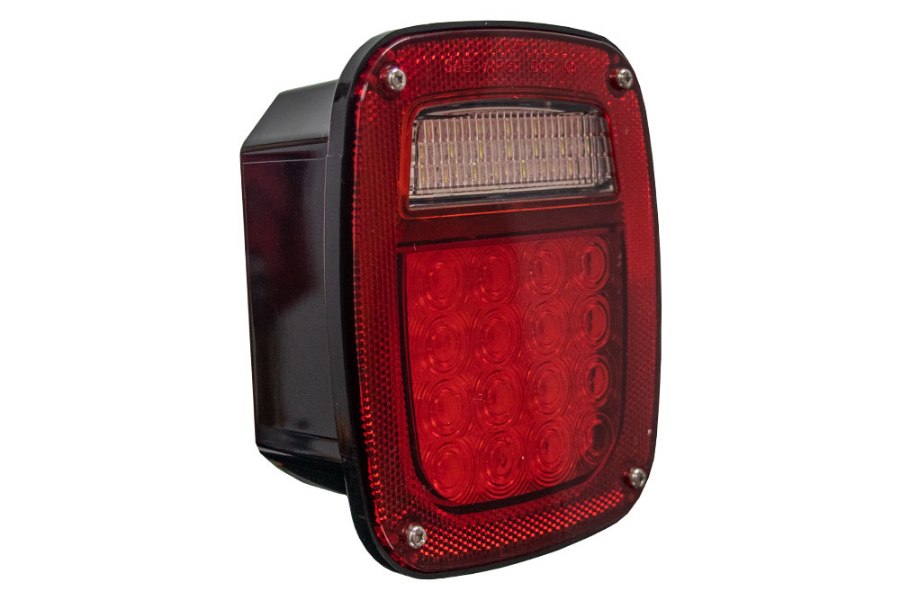 Picture of Maxxima 6" x 7" Red / White Stop / Tail / Turn and Back Up Light w/ 38 LEDs