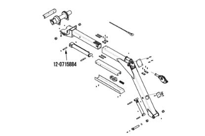 Picture of Miller Boom Lift Cylinder Base Pin Century Midnight Express