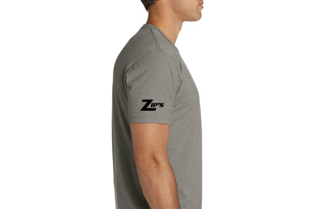 Picture of Zip's Custom Wear In Control Crew Neck T-Shirt Stone Grey