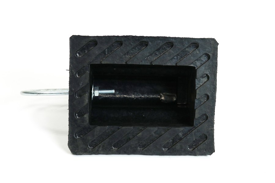 Picture of Buyers Products Heavy Duty Rubber Wheel Chock with U-Handle