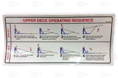 Picture of Century Upper Deck Operating Sequence Decal