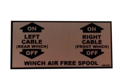 Picture of Miller Decal-Winch Air Free Spool