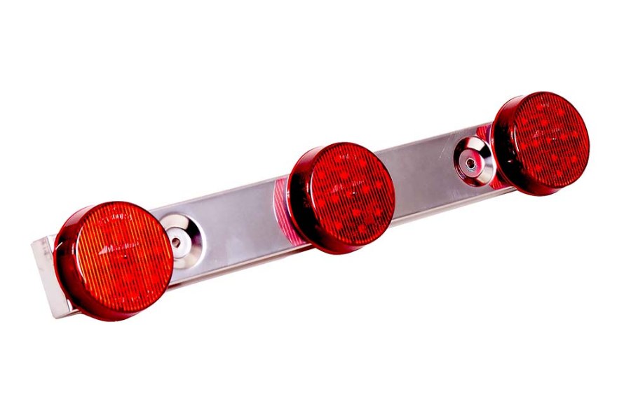 Picture of Maxxima 2 1/2" Round Red Stainless Steel ID Bar w/ 39 LEDs
