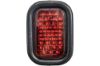 Picture of MAXXIMA 10 LED Rectangular S/T/T Light w/ Short Wire and Grommet, Red Lens