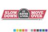 Picture of Zip's Vinyl Window Decal - Slow Down Move Over It Saves Lives