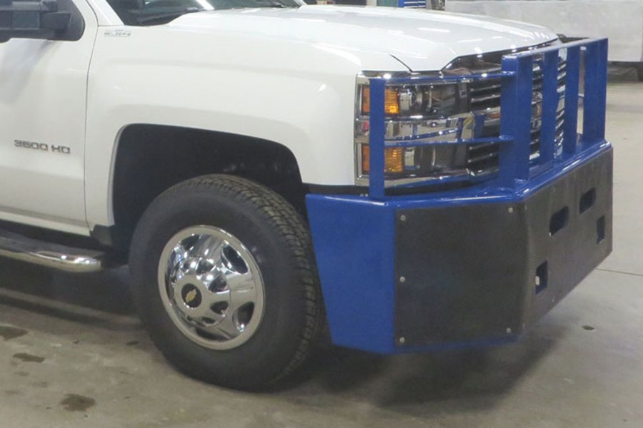 Picture of Diversified Push Bumper Chevy 2500 / 3500 HD Tall Profile 2015 - 2019 w/o Grille Guard