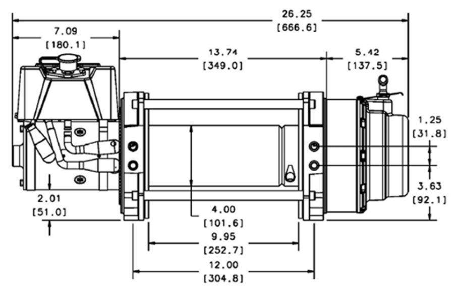 Picture of Warn 12 Series 12,000 lb. 24V Electric Planetary Winch