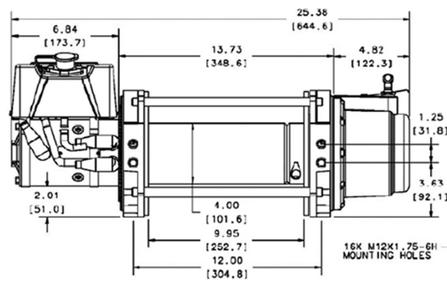 Picture of Warn 9 Series 9,000 lb. 12V Electric Planetary Winch