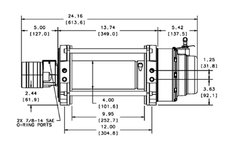 Picture of Warn 12 Series 12,000 lb. Hydraulic Planetary Winch