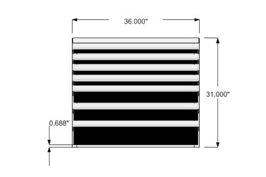 Picture of CTech 7 Drawer Black Toolbox Systems