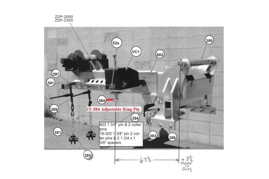 Picture of Zacklift Fifth Wheel Adjustable King Pin