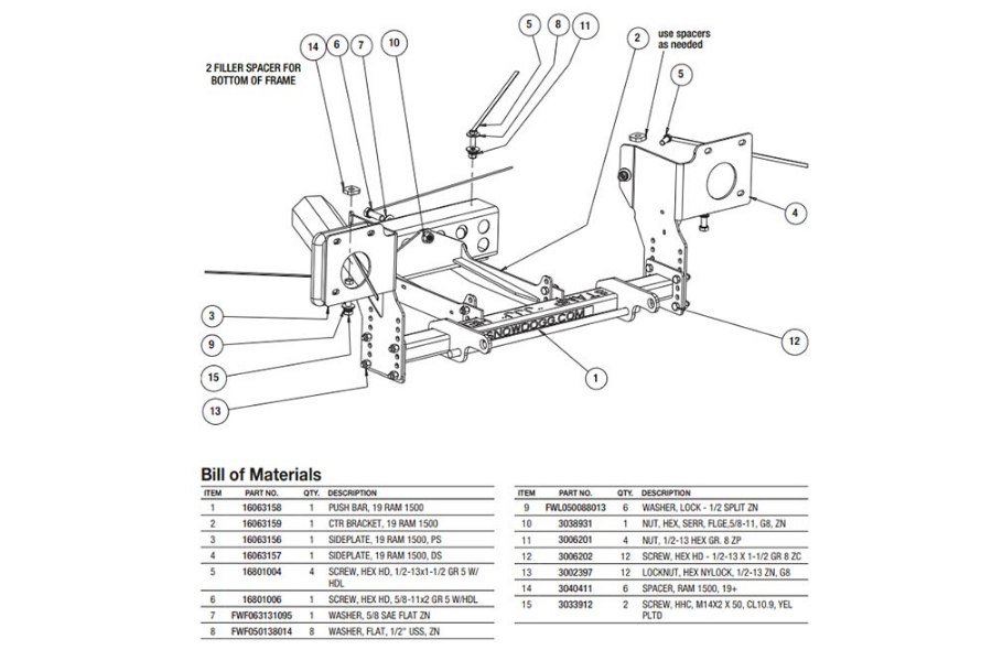 Picture of SnowDogg MD/MDII and VMD/VMDII Series Mount '19-Up Dodge Rams