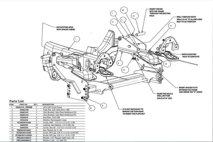 Picture of SnowDogg MD/MDII and VMD/VMDII Series Mount '14-'18 GM 1500 Trucks