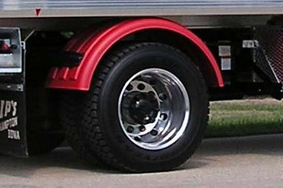 Picture of Plastic Red 22.5" Fenders