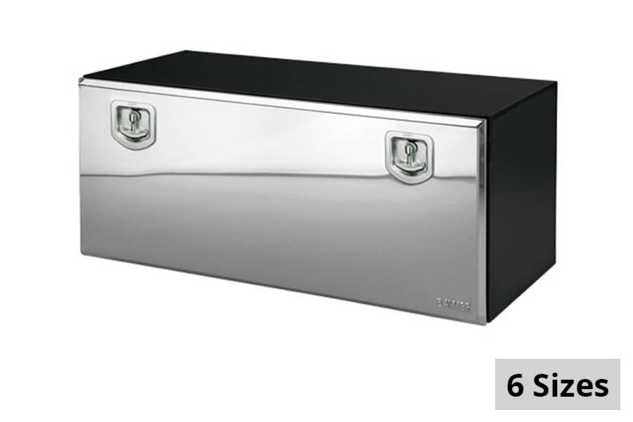 Picture of Bawer Black Steel Box w/Stainless Steel Lid