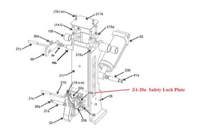 Picture of Zacklift Safety Lock Plate Zacklift Model Z403